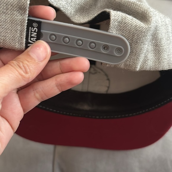Vans Two-Tone Gray and Red Cap - Picture 3 of 5